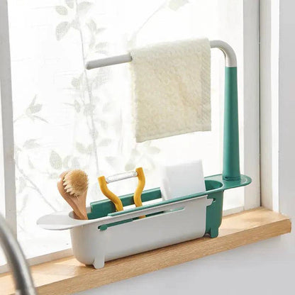 Telescopic Sink Organizer Rack Basket - Lamiiche