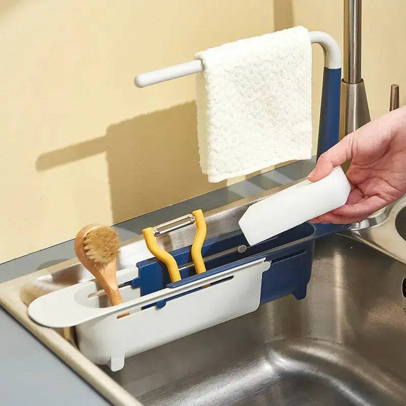 Telescopic Sink Organizer Rack Basket - Lamiiche