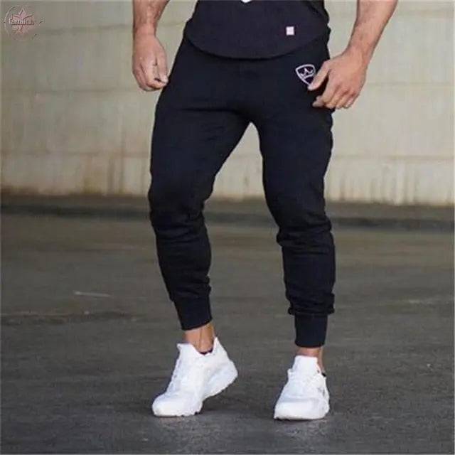 Men Joggers Sweatpants Men Joggers Trousers Sporting Clothing The high quality Bodybuilding Pants/Sweat-absorbent and breathable bottoming vest - Lamiiche