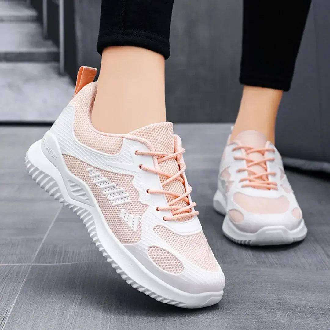 Shoes women 2024 spring and autumn new fashion casual breathable running shoes soft sole women sports shoes - Lamiiche