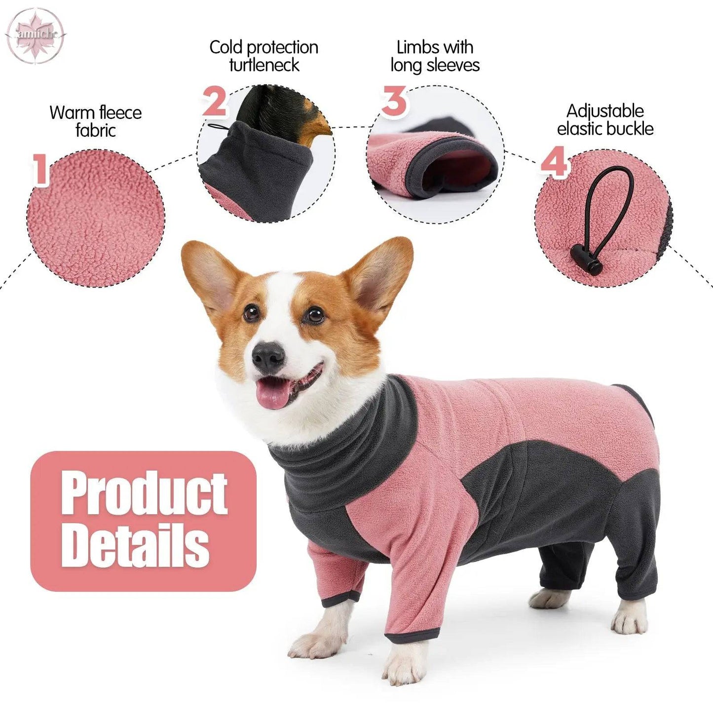 Dog Clothes Four-legged Cotton Clothes Dog Winter Clothes Pet Supplies - Lamiiche