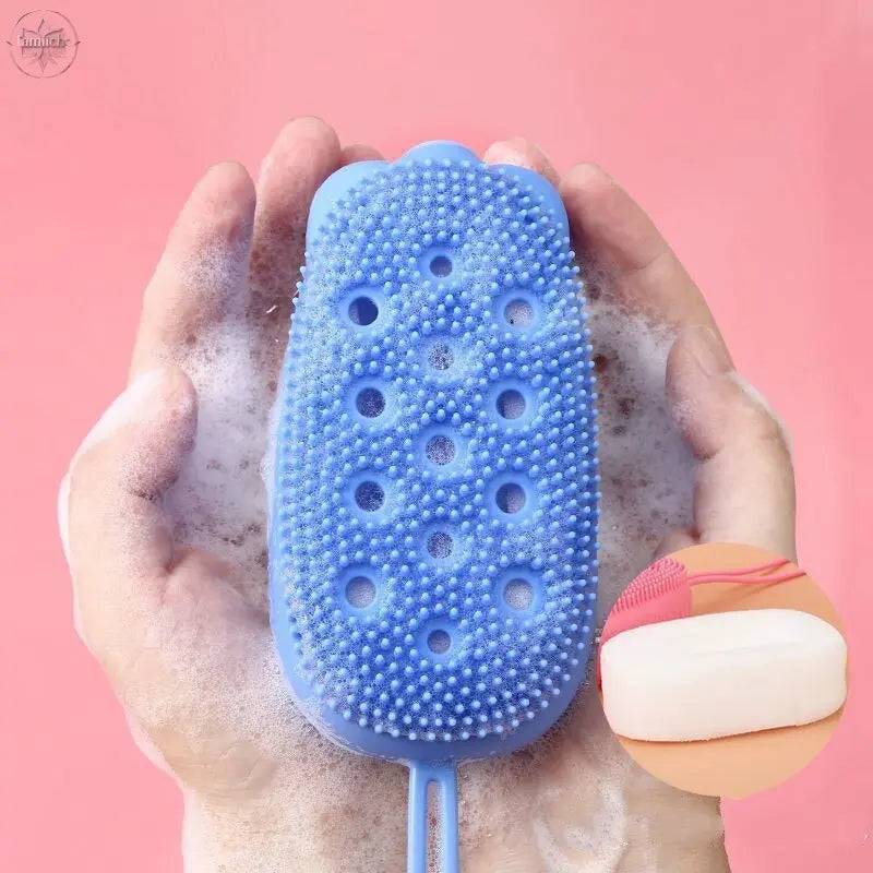 Creative Silicone Bubble Bath Brush Double-Sided Massage Scalp Backrubbing Bath Massage Brush  Skin Clean Shower Brushes - Lamiiche