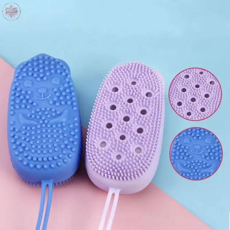 Creative Silicone Bubble Bath Brush Double-Sided Massage Scalp Backrubbing Bath Massage Brush  Skin Clean Shower Brushes - Lamiiche