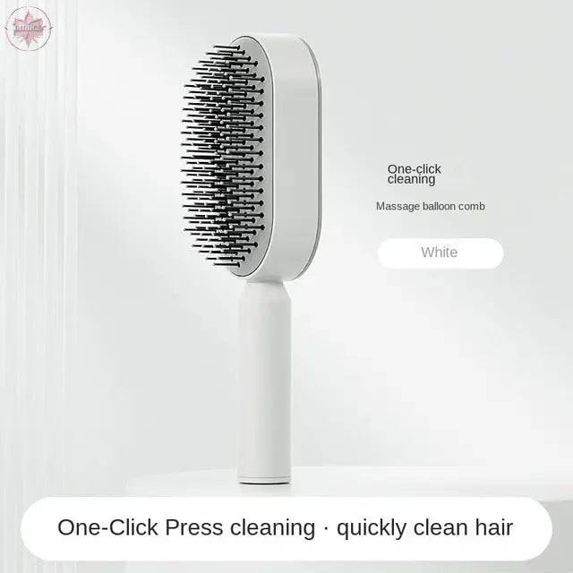 Self Cleaning Anti-Static Hair Brush - Lamiiche