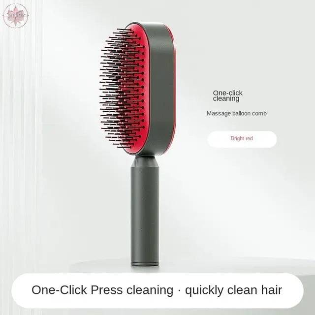 Self Cleaning Anti-Static Hair Brush - Lamiiche