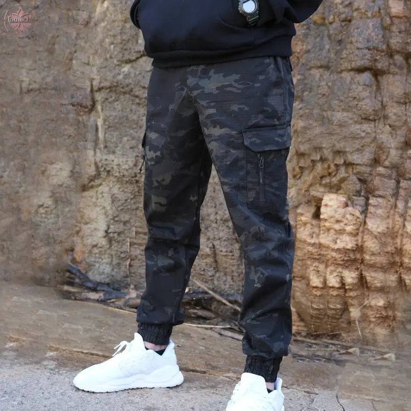 Mege Brand Men Fashion Streetwear Casual Camouflage Jogger Pants Tactical Military Trousers Men Cargo Pants for Droppshipping - Lamiiche