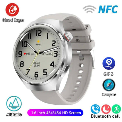 For HUAWEI GT4 Pro GPS NFC Smart Watch Men 360*360 AMOLED Screen Heart rate Bluetooth Call IP68 Waterproof Man Smartwatch 2024 - Lamiiche