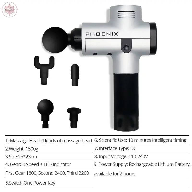 Phoenix Muscle Stimulator Massage Gun - Lamiiche