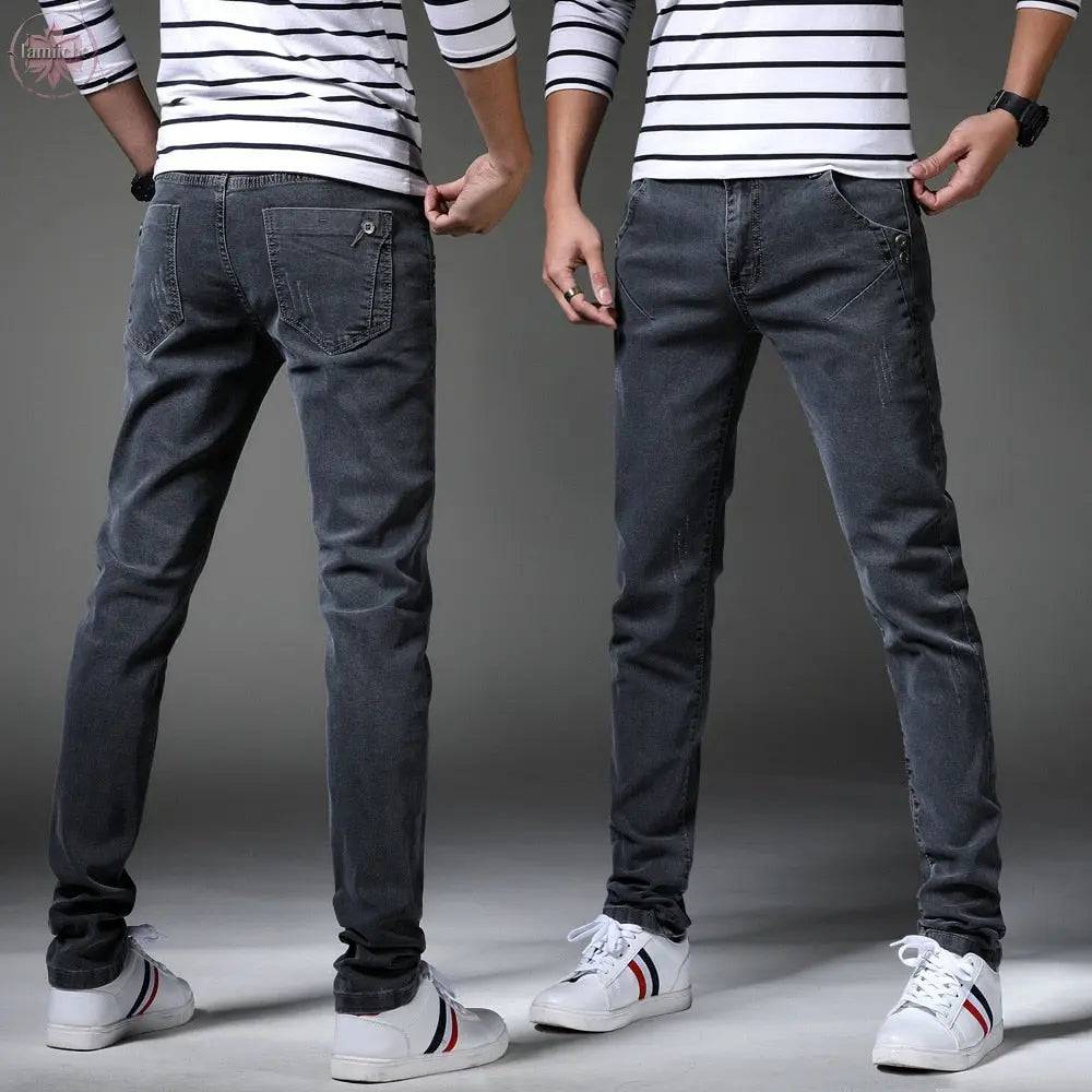 Denim Skinny Jeans Distressed Men Spring Autumn Clothing Good Quality - Lamiiche