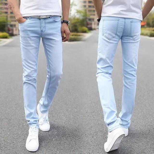 Denim Skinny Jeans Distressed Men Spring Autumn Clothing Good Quality - Lamiiche