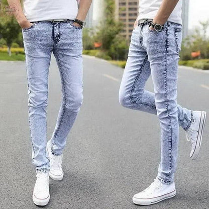 Denim Skinny Jeans Distressed Men Spring Autumn Clothing Good Quality - Lamiiche