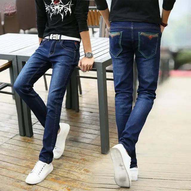 Denim Skinny Jeans Distressed Men Spring Autumn Clothing Good Quality - Lamiiche