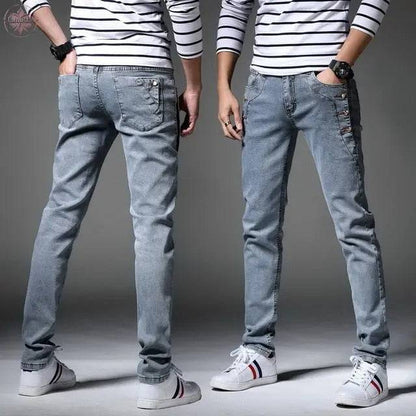 Denim Skinny Jeans Distressed Men Spring Autumn Clothing Good Quality - Lamiiche