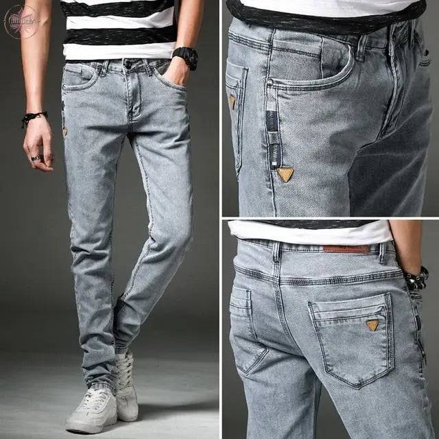 Denim Skinny Jeans Distressed Men Spring Autumn Clothing Good Quality - Lamiiche