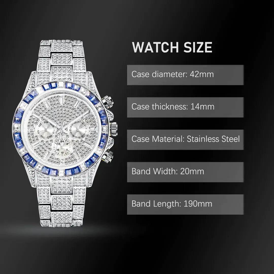 Diamond Calendar Watches - Lamiiche