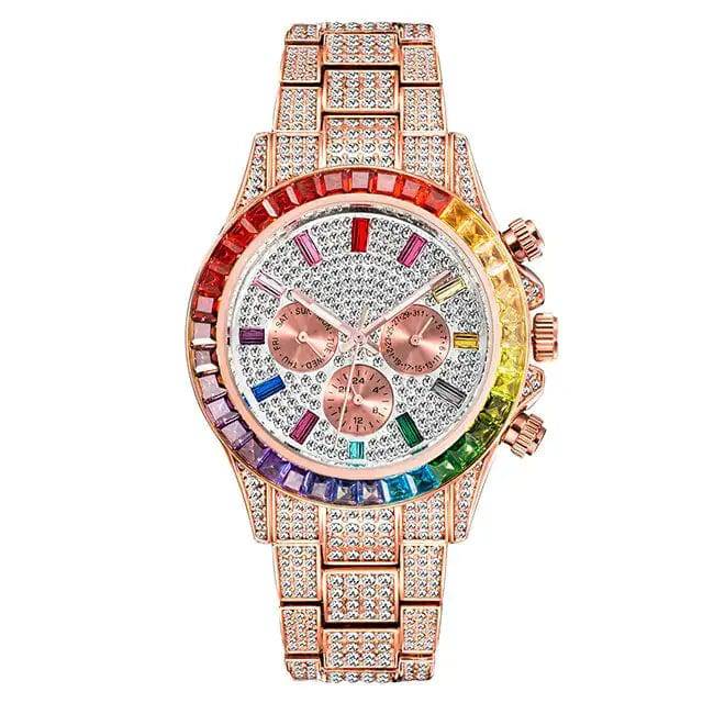 Diamond Calendar Watches - Lamiiche