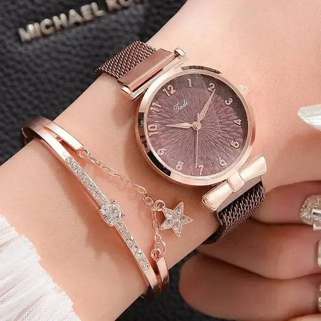 Luxury Magnetic Quartz Bracelet Watches - Lamiiche