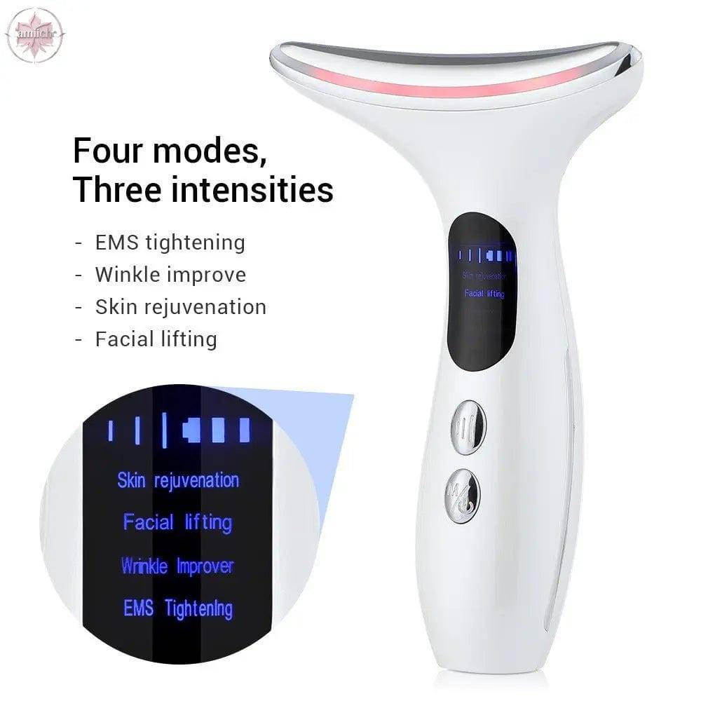 Color light microcurrent constant temperature neck beauty instrument neck and facial beauty instrument - Lamiiche