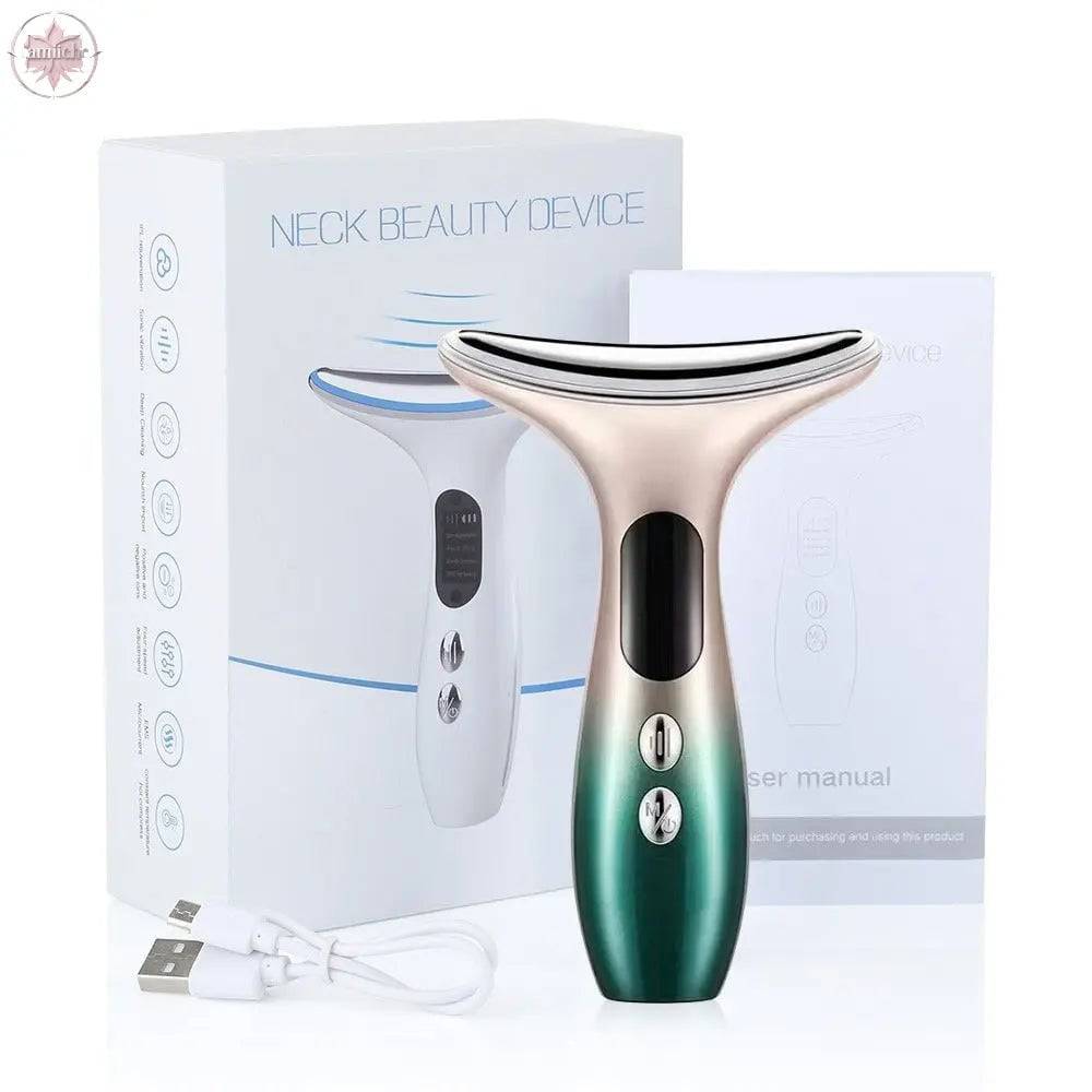 Color light microcurrent constant temperature neck beauty instrument neck and facial beauty instrument - Lamiiche