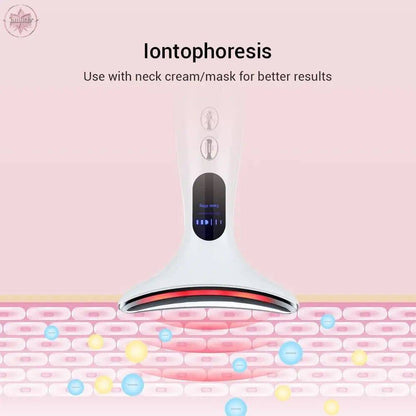 Color light microcurrent constant temperature neck beauty instrument neck and facial beauty instrument - Lamiiche