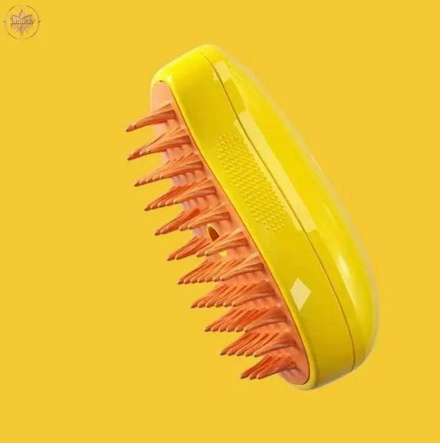 Grooming Brush for Pets Multifunctional Pet Grooming Tool Banana Shape Steamy Cat Brush for Hair Removal Grooming Pet for Pets - Lamiiche