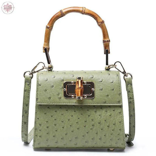 Buckle bag ostrich pattern single shoulder diagonal cross women's bag - Lamiiche