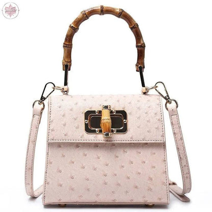 Buckle bag ostrich pattern single shoulder diagonal cross women's bag - Lamiiche